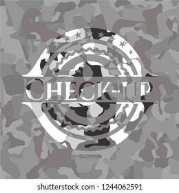 Check-up on grey camo texture