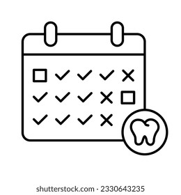 Checkup Outline Vector Icon that can easily edit or modify

