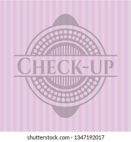 Check-up pink emblem