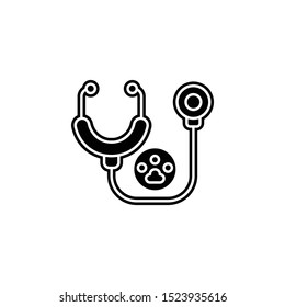 Checkup, veterinary icon. Simple glyph, flat vector of petshop icons for ui and ux, website or mobile application
