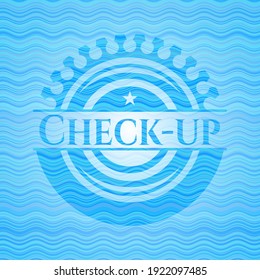 Símbolo del estilo de agua de chequeo. Ilustración vectorial. Detallado. 