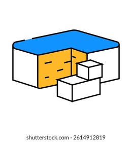 cheddar cheese line icon vector. cheddar cheese sign. isolated symbol illustration