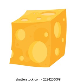 icono delicioso del bloque de quesos de cheedar