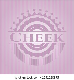 Cheek pink emblem