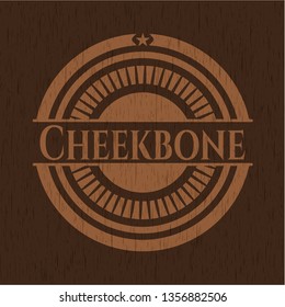 Cheekbone wood emblem