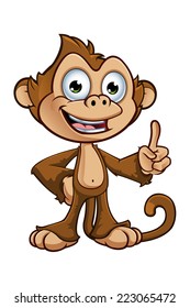Cheeky Monkey Character - Having An Idea