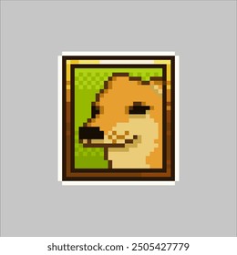 Cheems dog photo, pixel art meme