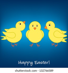 Cheep! Cheep! Happy Easter card in vector format.