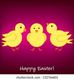 Cheep! Cheep! Happy Easter card in vector format.