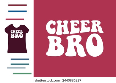 Cheer bro diseño de camiseta