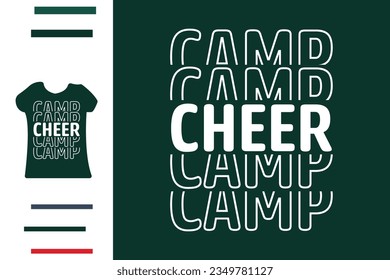 Cheer camp t shirt design