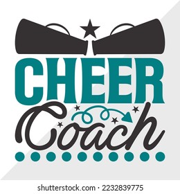 Cheer Coach SVG Printable Vector Illustration svg