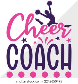 Cheer Coach SVG Printable Vector Illustration svg
