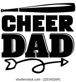 Cheer Dad Shirt Design Print Template