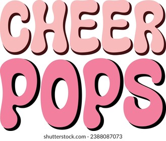 cheer family retro design and digital download