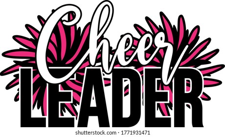 Cheer leader quotes.  Pompoms vector