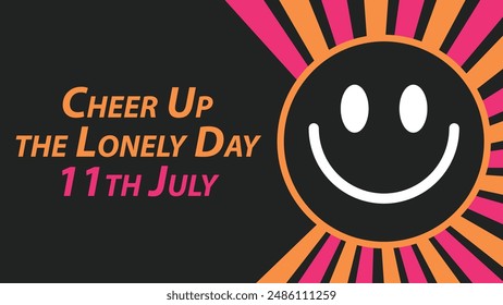 Cheer Up the Lonely Day Vektorgrafik Banner Design Illustration
