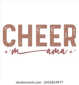 CHEER MAMA MAMÁ MAMÁ DISEÑO DE CAMISETA,