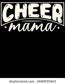 Cheer mama diseños de diseño de camiseta 