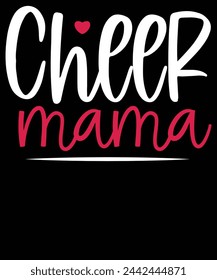 Diseño de camiseta Cheer mama Cheer mama 