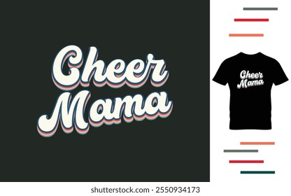 Cheer mama t shirt design