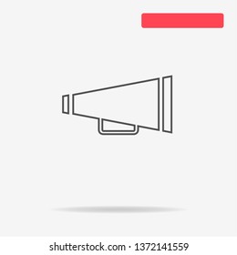 Cheer megaphone icon. Vector concept illustration for design.