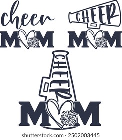 Cheer Mom, Cheerleader, Cheerleading, Cheer Pom Poms