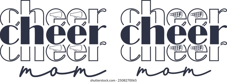 Cheer Mom, Cheerleading, Cheerleader Vector Files