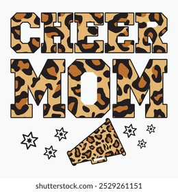Cheer mom retro t shirt design