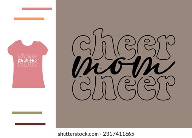 Cheer mom t shirt design