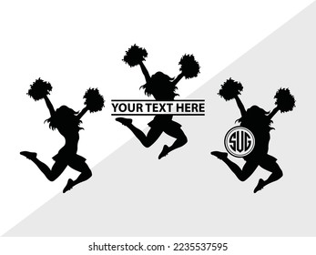 Silhouette de ilustración de vectores monograma animado