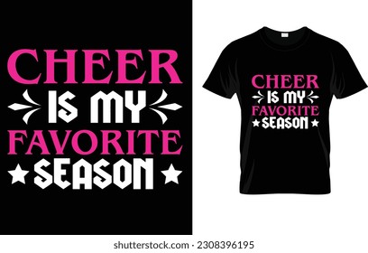 Cheer Is My Favorite Season Cheerleading Competition Gift T-Shirt 