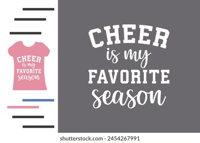 Cheer es mi diseño de camiseta de temporada favorito