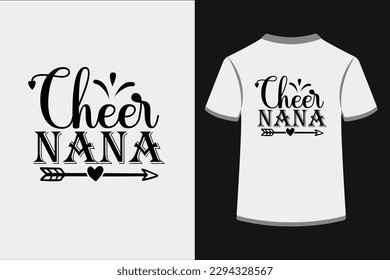 Cheer Nana.This is an editable EPS vector file.