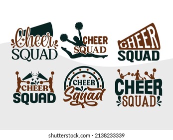 Cheer Squad Printable Vector Illustration svg