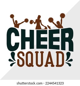 Cheer Squad SVG Printable Vector Illustration