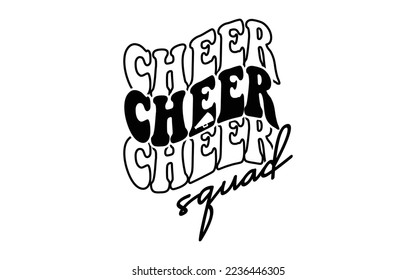 Cheer Squad t-shirt design vector file svg