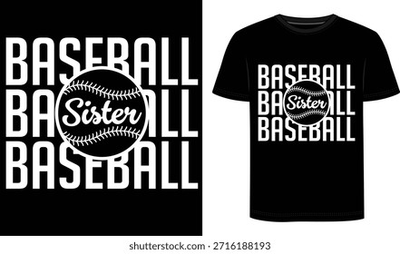 Anima desde las gradas con estilo con esta atrevida camiseta “Baseball Sister”. Con un gráfico clásico de béisbol y una tipografía apilada en una camiseta negra, es perfecto para hermanas de la pequeña liga, la escuela secundaria, el balón de viaje o las jugadoras universitarias. Suave, cómoda y deportiva, esta camiseta hermana de béisbol hace un gran día de juego