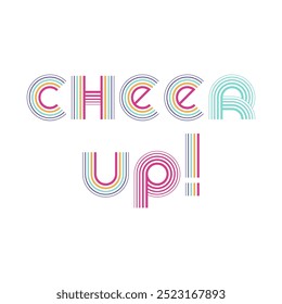 CHEER UO!, Graphic design print sports t-shirt fashion, illustration, vector, posters, cards, stickers, mug