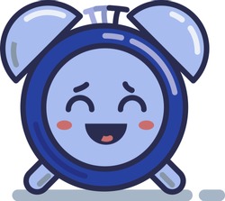 Cheerful Alarm Clock Ringing Clock Icon