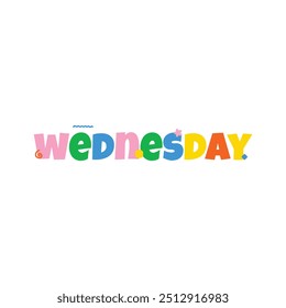 Cheerful and Attractive Wednesday Vector Design for Kids