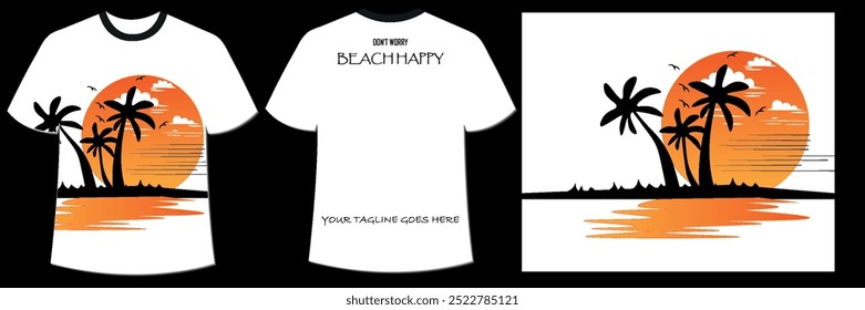 cheerful beach t-shirt design with skeleton lying in coffin and drinking coconut juice with vintage illustration