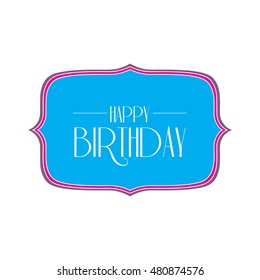 cheerful birthday greetings vector printing card holiday star colourful vacation scene border colorful ceremony mark celebration anniversary banner writing reception framing ticket award printing boun