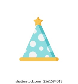 Cheerful Blue Party Hat with Star