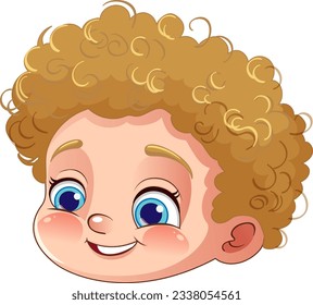 Cheerful Boy Cartoon Character illustration