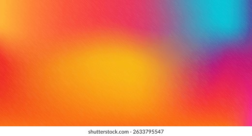Fundo gradiente alegre e brilhante com uma mistura de laranja, amarelo e rosa. Ideal para temas de verão ou viagens.