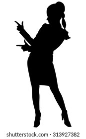 Cheerful businesswoman