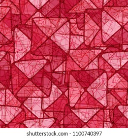 Cheerful camouflage. Seamless pattern. Color texture. Triangles and squares. Random network.