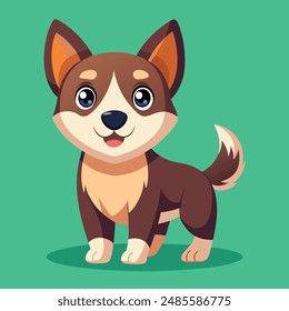 Cheerful Cartoon Canine ,Cartoon Dog