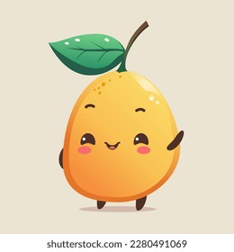 cheerful cartoon chibi kawaii mango